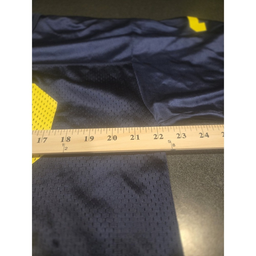 Nike Team Michigan Wolverines #32 Football Jersey Men's Medium Navy Yellow Mesh - Picture 6 of 7